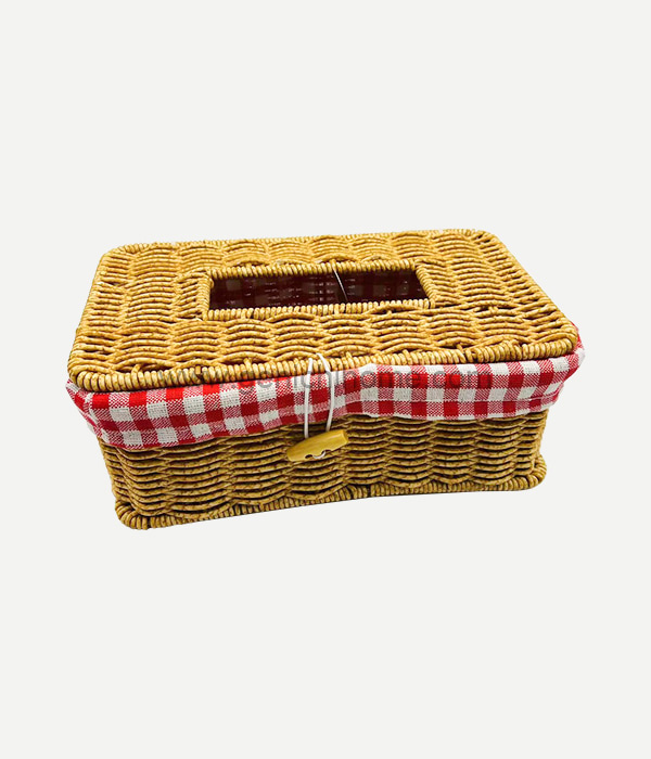 Rattan Tissue Box