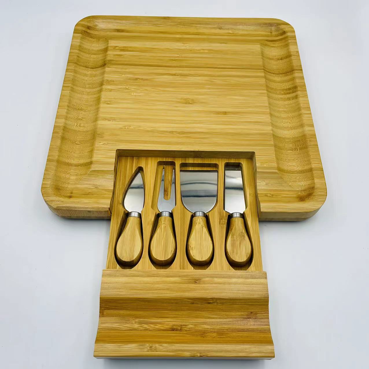 Bamboo cheese board set small size