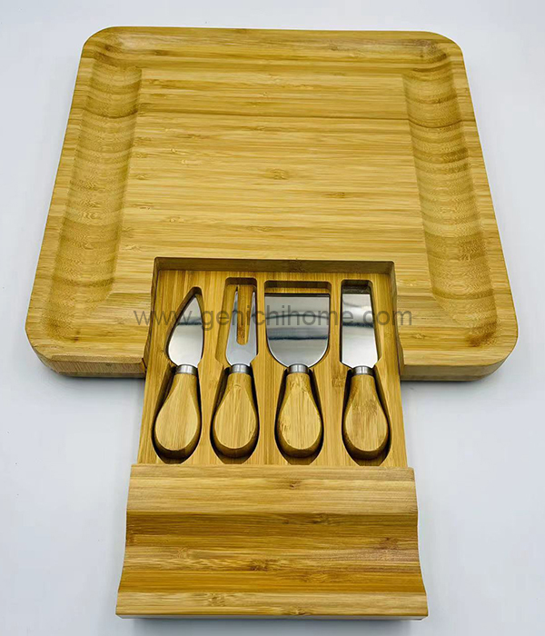 Bamboo cheese board set small size